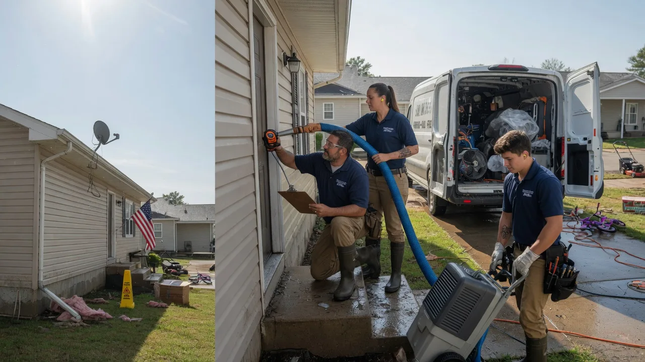 Ceiling Water Damage Restoration in Fitchburg, WI near me